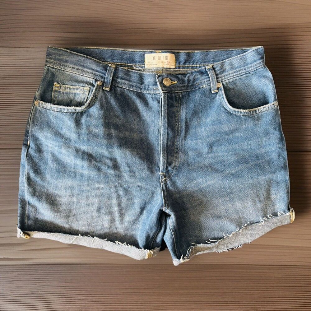 We The Free Free People Denim Cutoff Shorts Womens 30 Blue Raw Hem Cotton